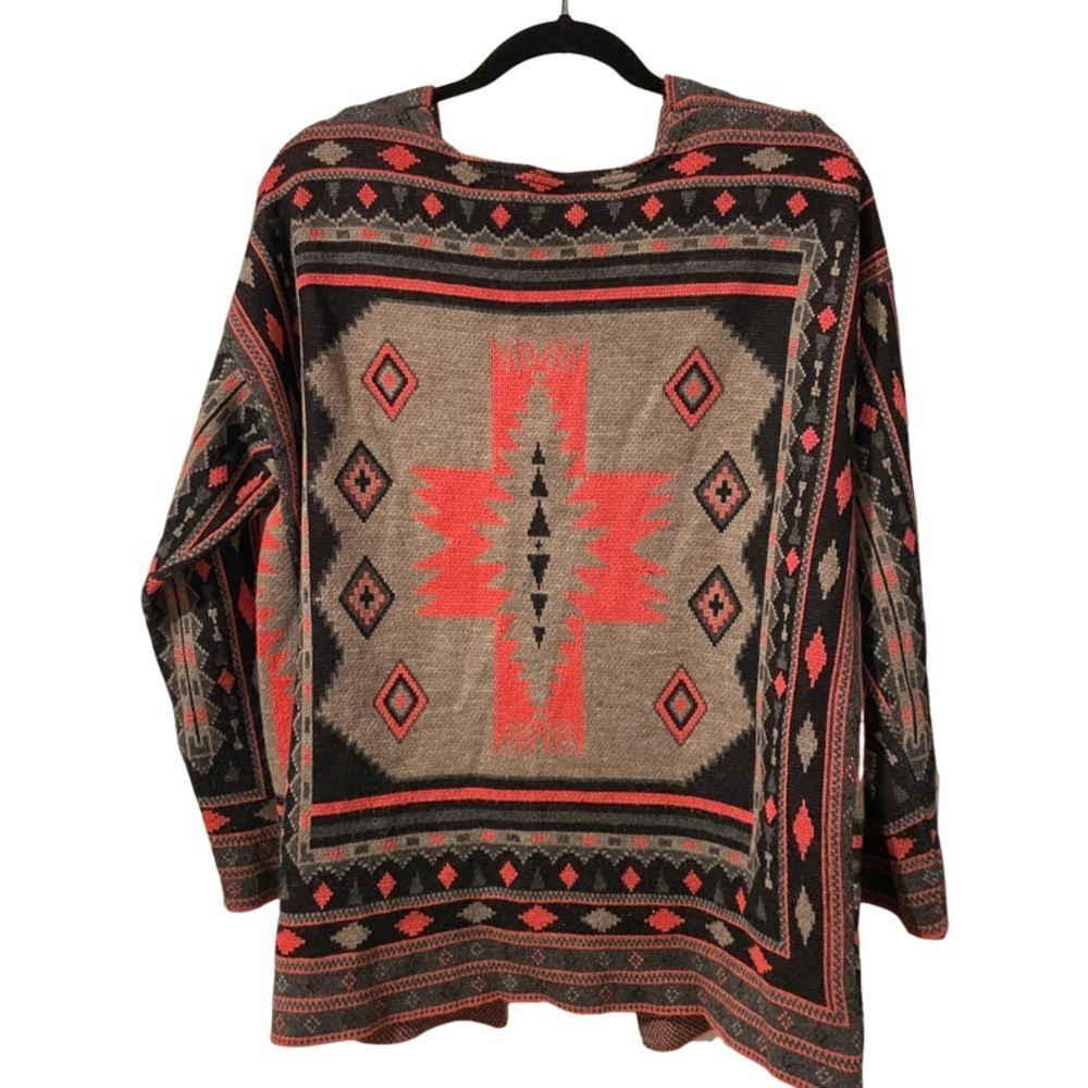 Metaphor Tribal Print Open Cardigan - Picture 2 of 4